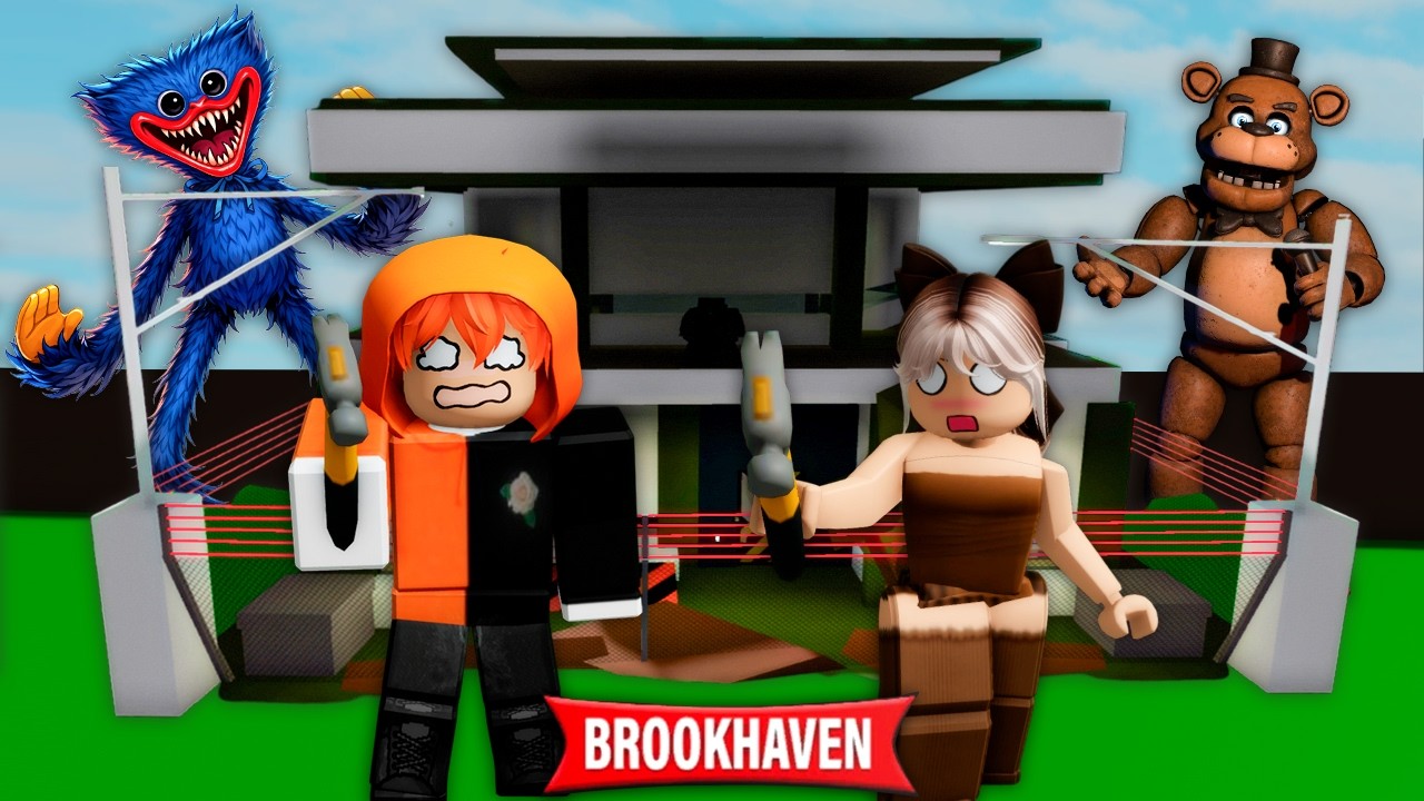 CONSTRUI una CASA SEGURA para PROTEGER a MI NOVIA de LOS MONSTRUOS de BROOKHAVEN @Nɪᴅʟy