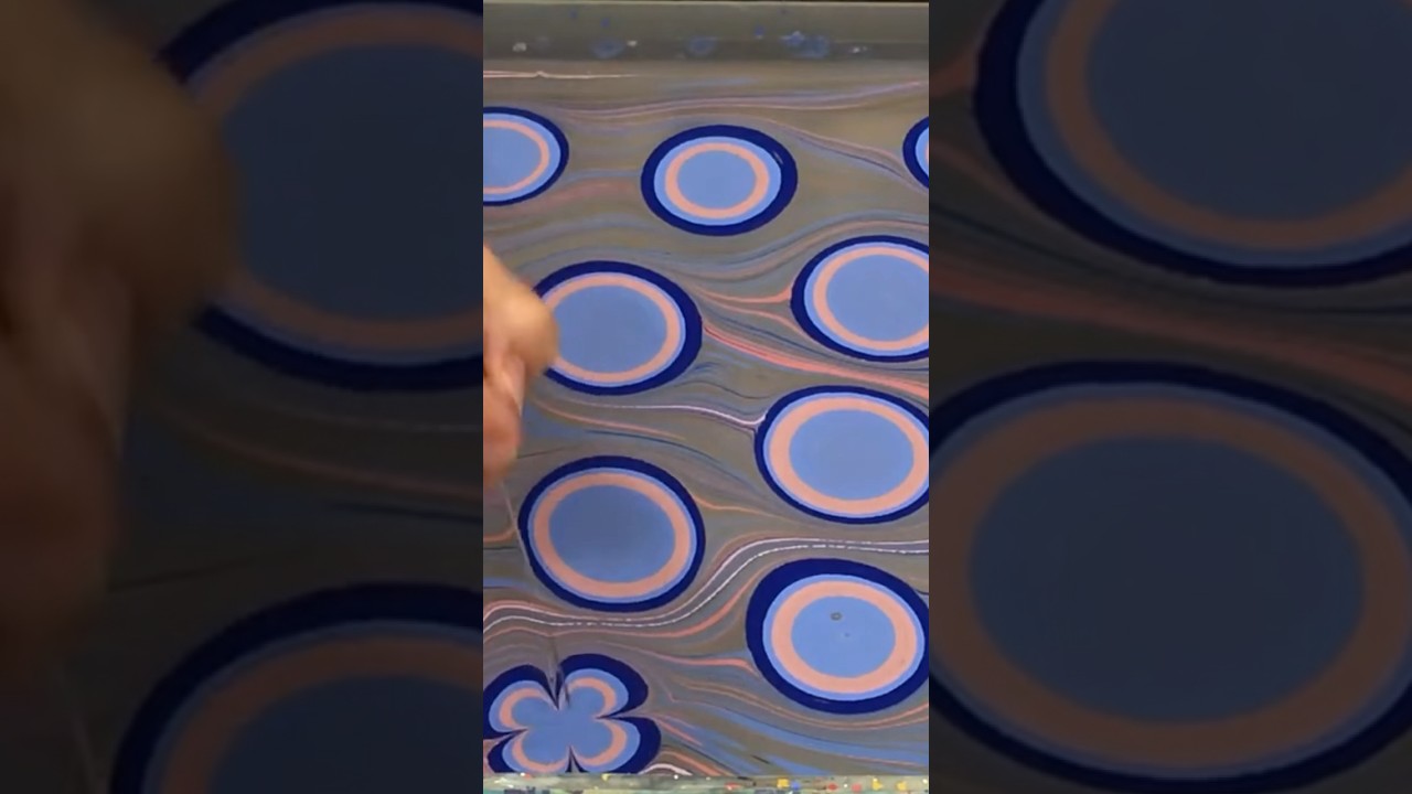Learn paper marbling the original hydro dipping with James in Portsmouth #papermarbling #ebruart