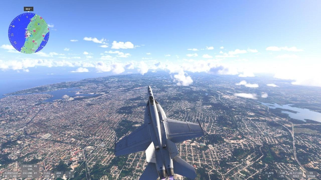 Flight Simulator | Havana, Cuba | F18 Flyover