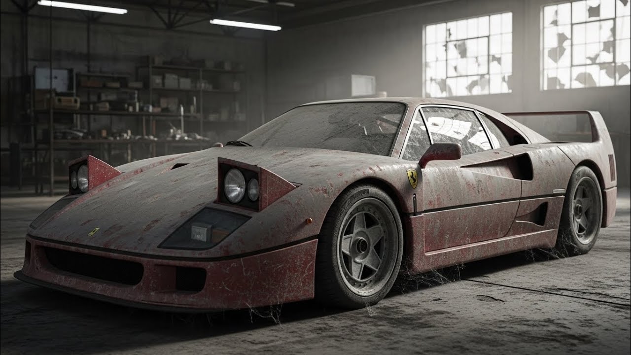 ASMR Full Restoration of Abandoned 1987 Ferrari F40 | Complete Rebuild to Brand New Condition