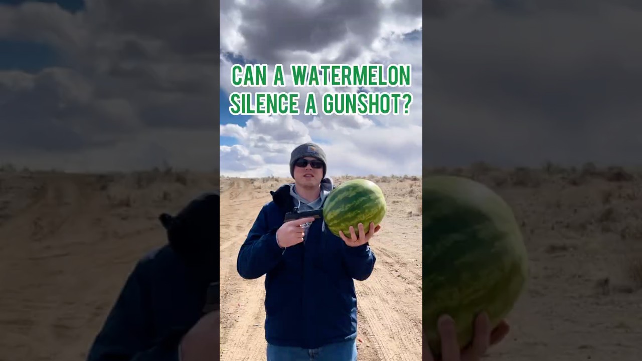 Can a Watermelon Silence a Gunshot?🧐