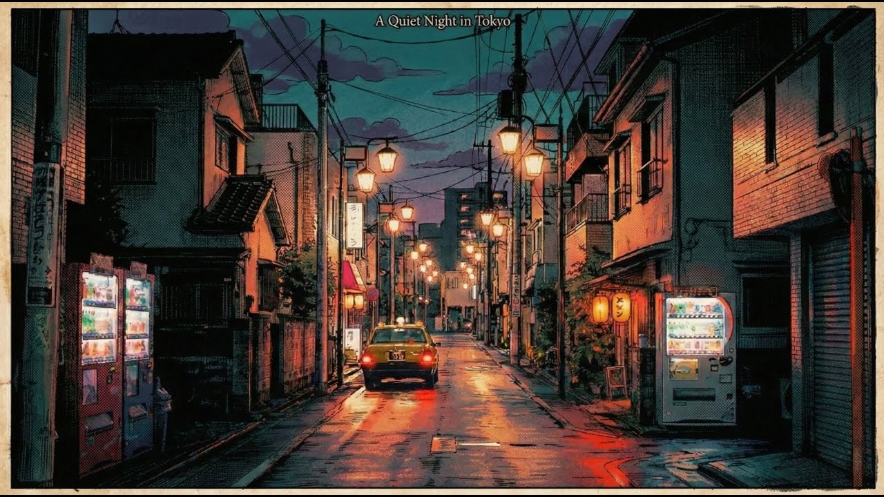 A Quiet Night in Tokyo | Gentle Sleep Music (66 Minutes)