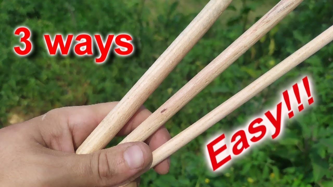 3 EASY ways to make round sticks. A tool for working with them. DIY