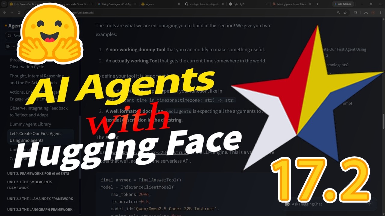 Курс по агентам Hugging Face | Первый агент на smolagents &mdash; Часть 3 🛠️📉