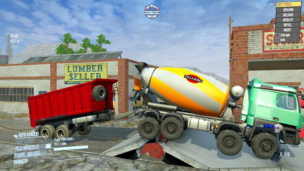 BIG TRUCKS ON INSANE TERRAIN: Speed Bumps, Bridges & Rail Crossings | Eps 13