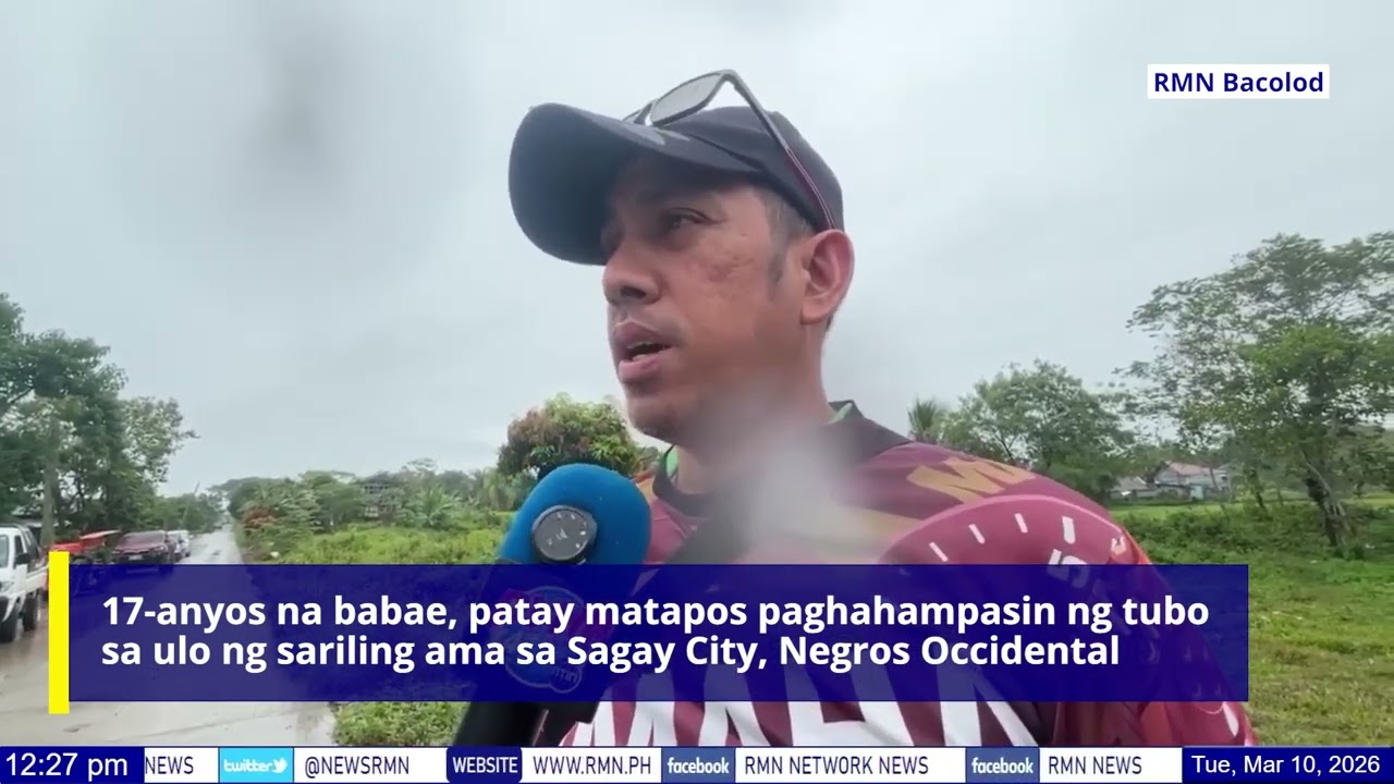 17-anyos na babae, patay matapos paghahampasin ng tubo sa ulo ng sariling ama sa Sagay, Negros Occ