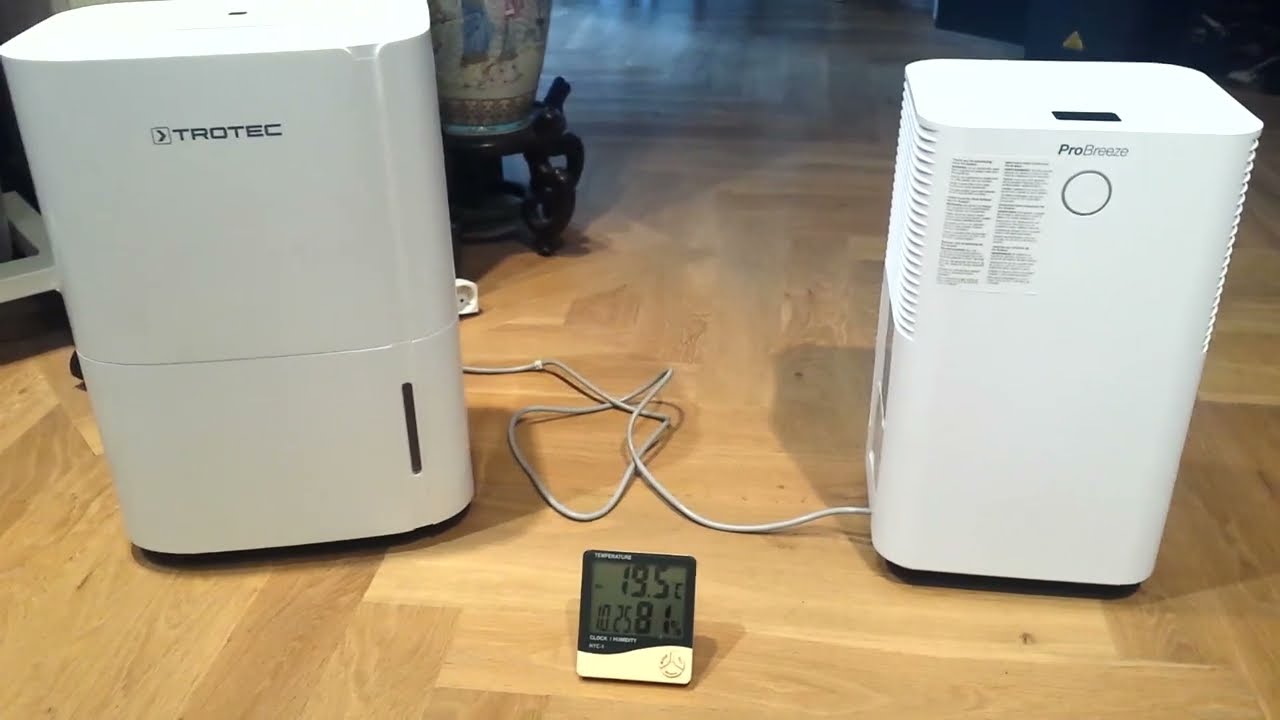 Trotec TTK 66E & Probreeze PB-18-EU Dehumidifier review including noise sound decibel check