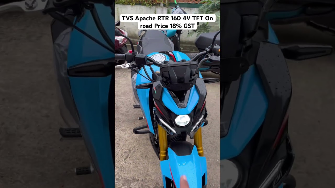 TVS Apache RTR 160 4V TFT On road Price 18% GST #shortsvideo