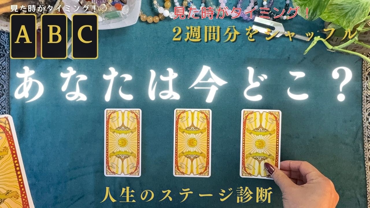 【3択】今あなたがいる人生のステージ　#タロット占い #タロット #3択占い