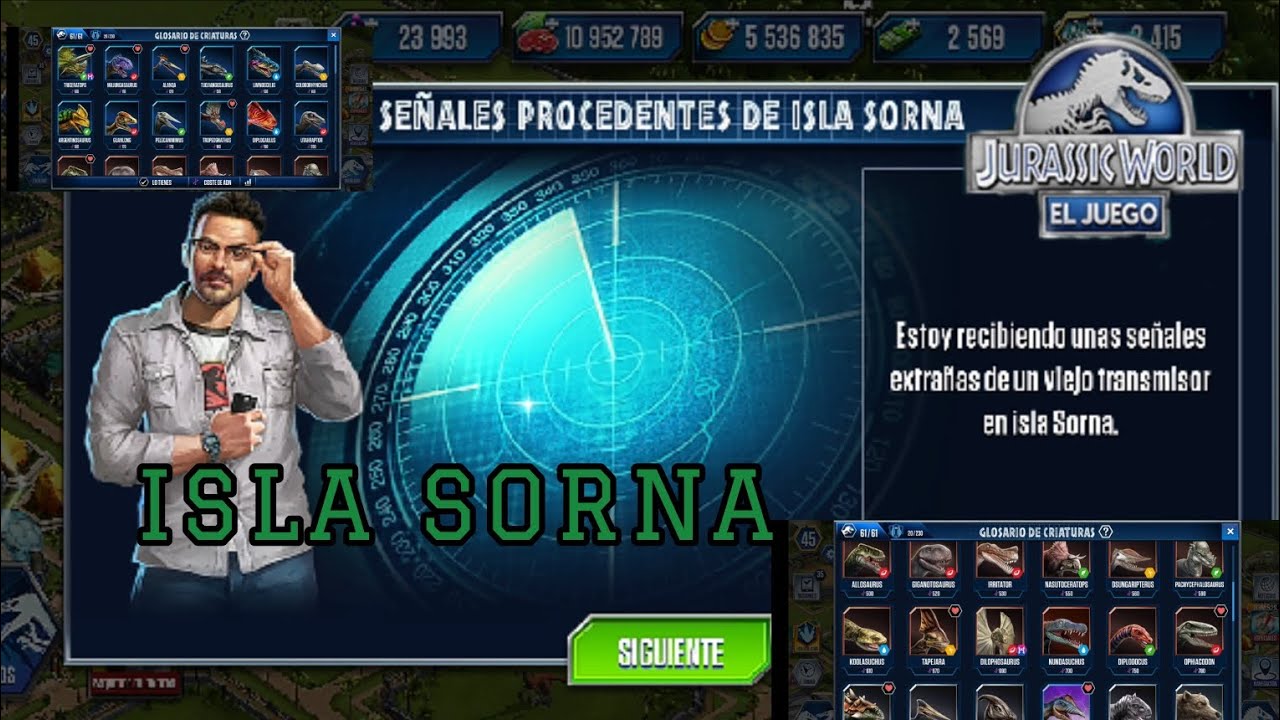 Desbloqueo la Isla Sorna - Y Nuevos Dinosaurios!!! JW The Game  