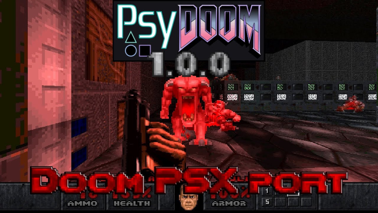 PsyDoom - PSX Doom port for PC reaches v.1.0.0 + 'GEC Master Edition Beta 3' gameplay