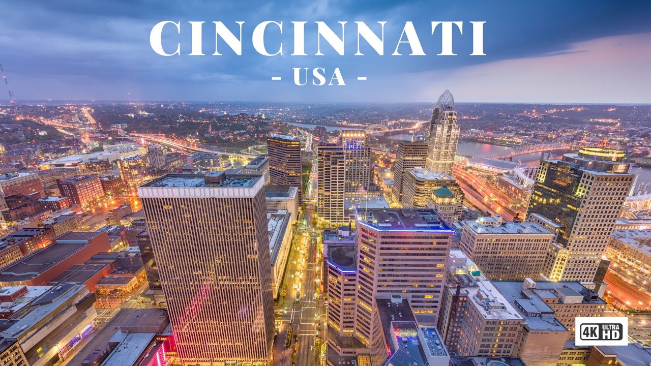 Breathtaking Cincinnati Aerial View in 4K | Skyline -  Landmarks & Beauty