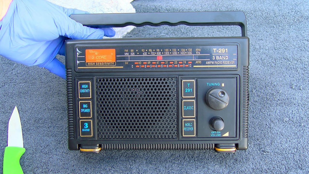 Современный 5-ядерный AM FM SW радиоприемник T291. Разборка и тестирование. Сделано в Индии.