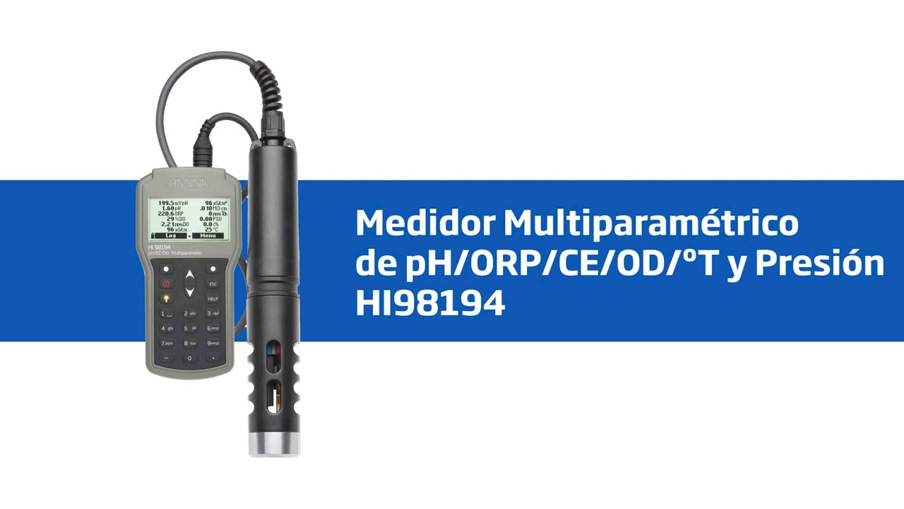 HI 98194 Medidor Multiparamétrico de pH / ORP / CE / OD / Presión / Temperatura