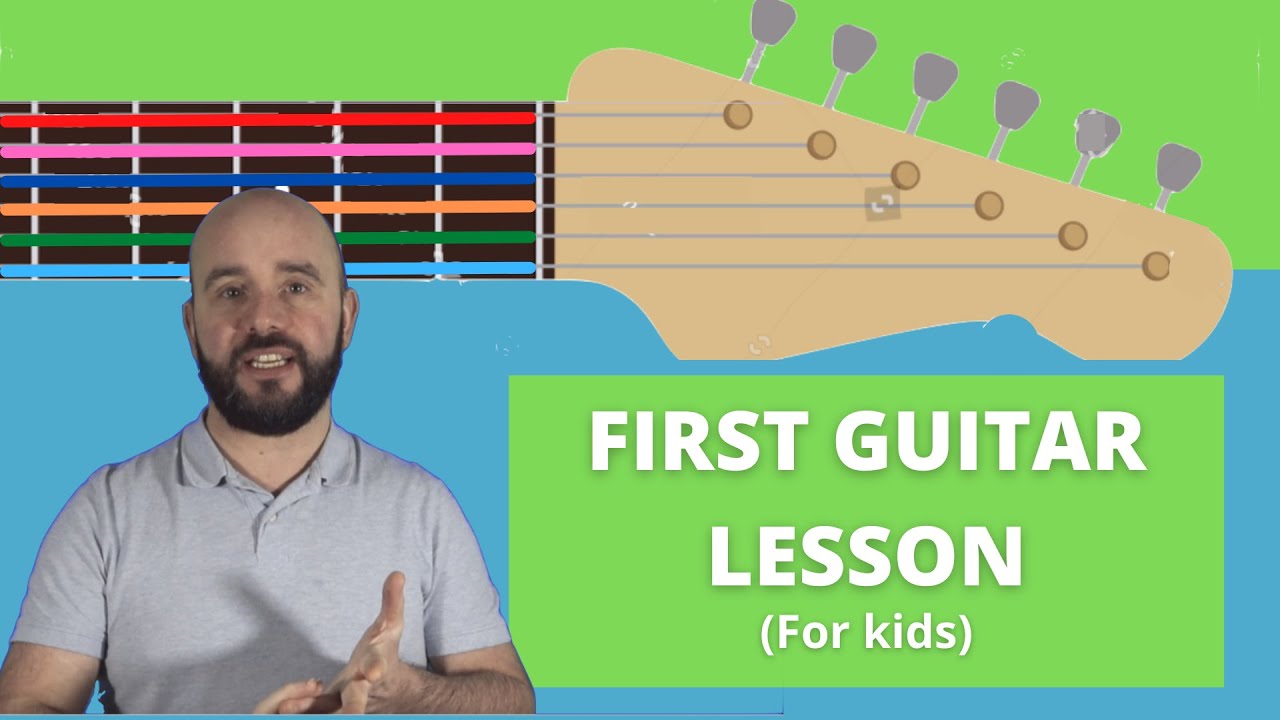 Easy First Guitar Lesson - For Kids!