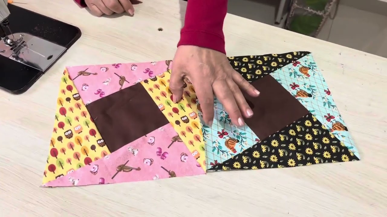 #passoapasso de tapete de #patchwork