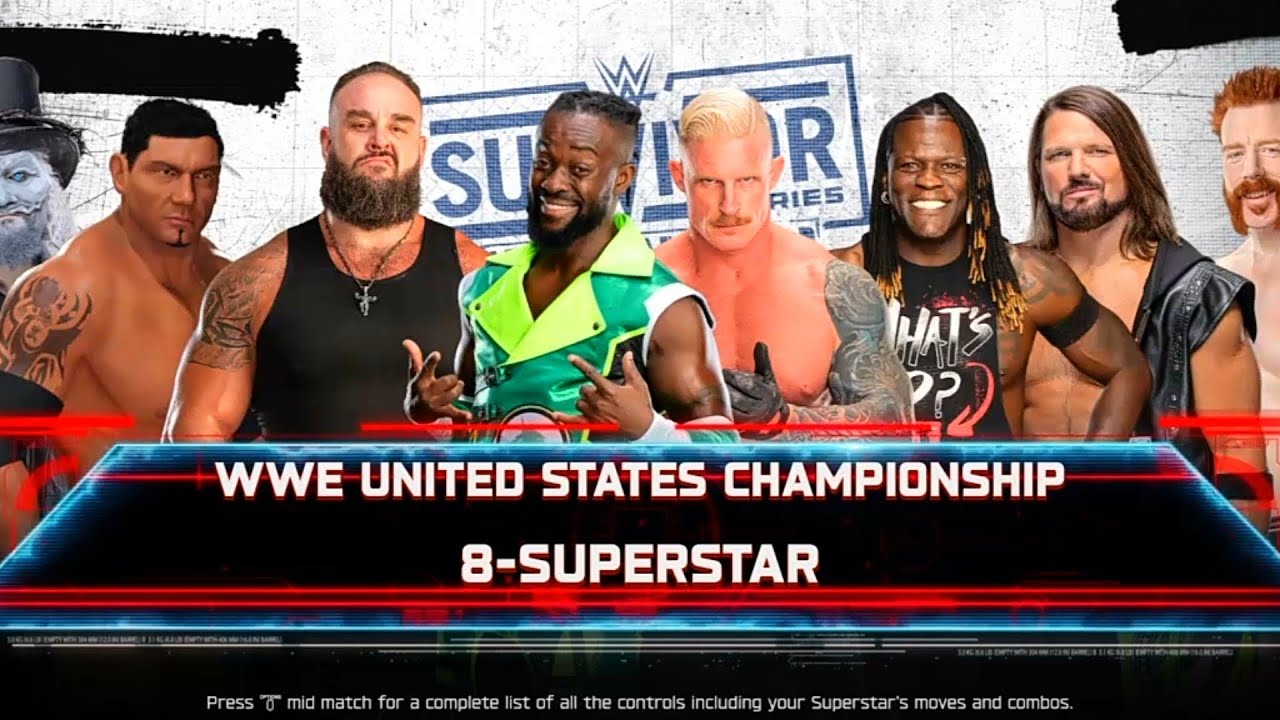 #8 WWE 2K25 8-Man Elimination Match | Battle Royal for the United States Championship!