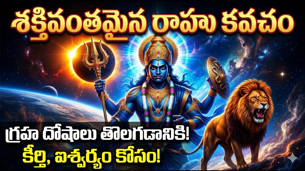 రాహు దోషాలు ఉన్నాయా? ఈ ఒక్క కవచం చాలు! Powerful Rahu Kavacham for Success & Wealth