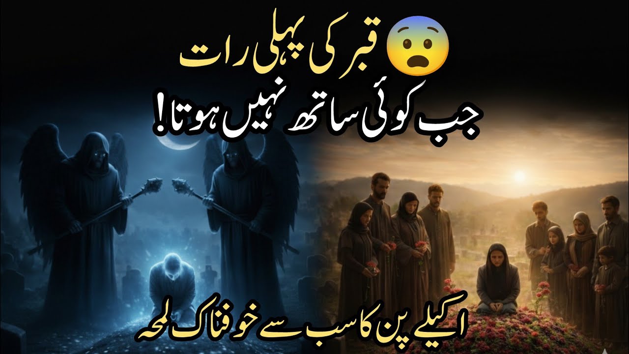 قبر کی پہلی رات اور ہیبت ناک فرشتے 😱 | قبر کا عبرتناک منظر | Islamic Story