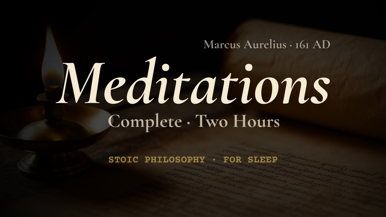 Meditations of Marcus Aurelius - Books I-VI - Read Slowly for Sleep - 2 Hours of Stoic Philosophy