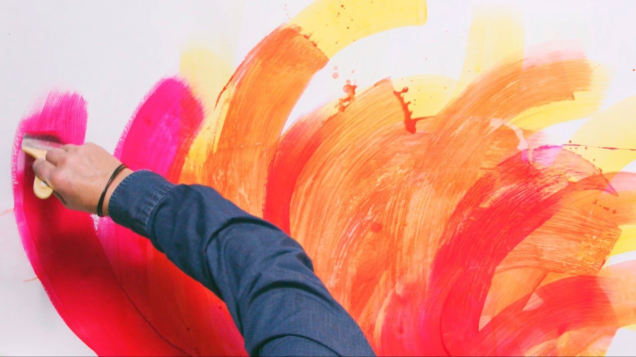 Generous water colouring with Aquacryl