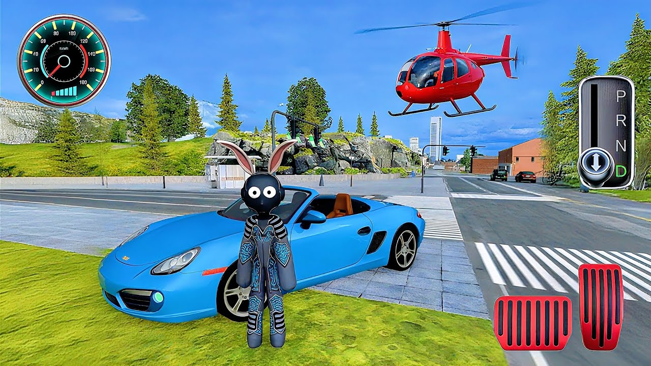 Stick Rope Hero 2 Games. Driving Games police Car