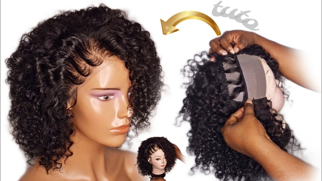 how to make a pretty wig with a weave without closure 🤗  jolie perruque avec un tissage sans closure