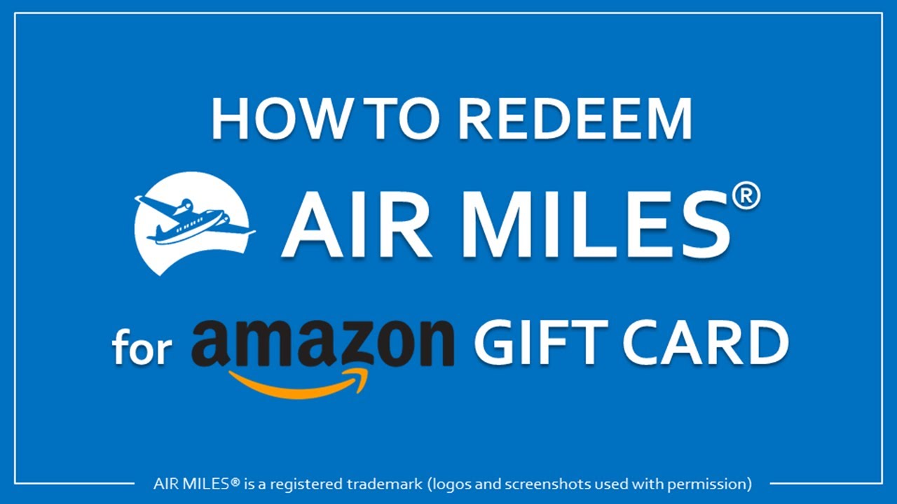 Как обменять Air Miles на подарочную карту Amazon