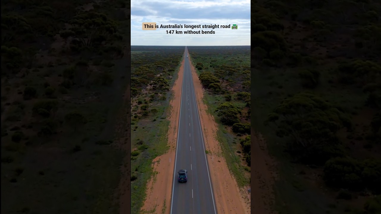 📍This is Australia's longest straight road, Nullarbor Plain 🇦🇺