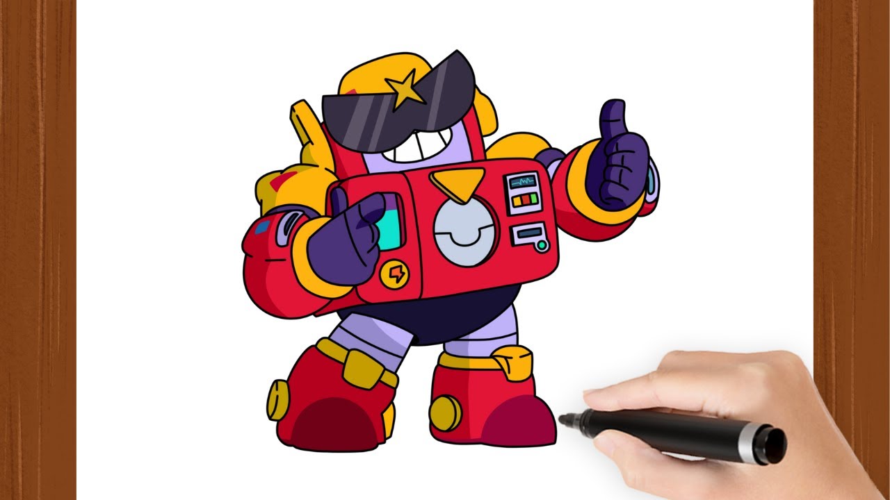 How To Draw SURGE I BRAWL STARS  I Easy