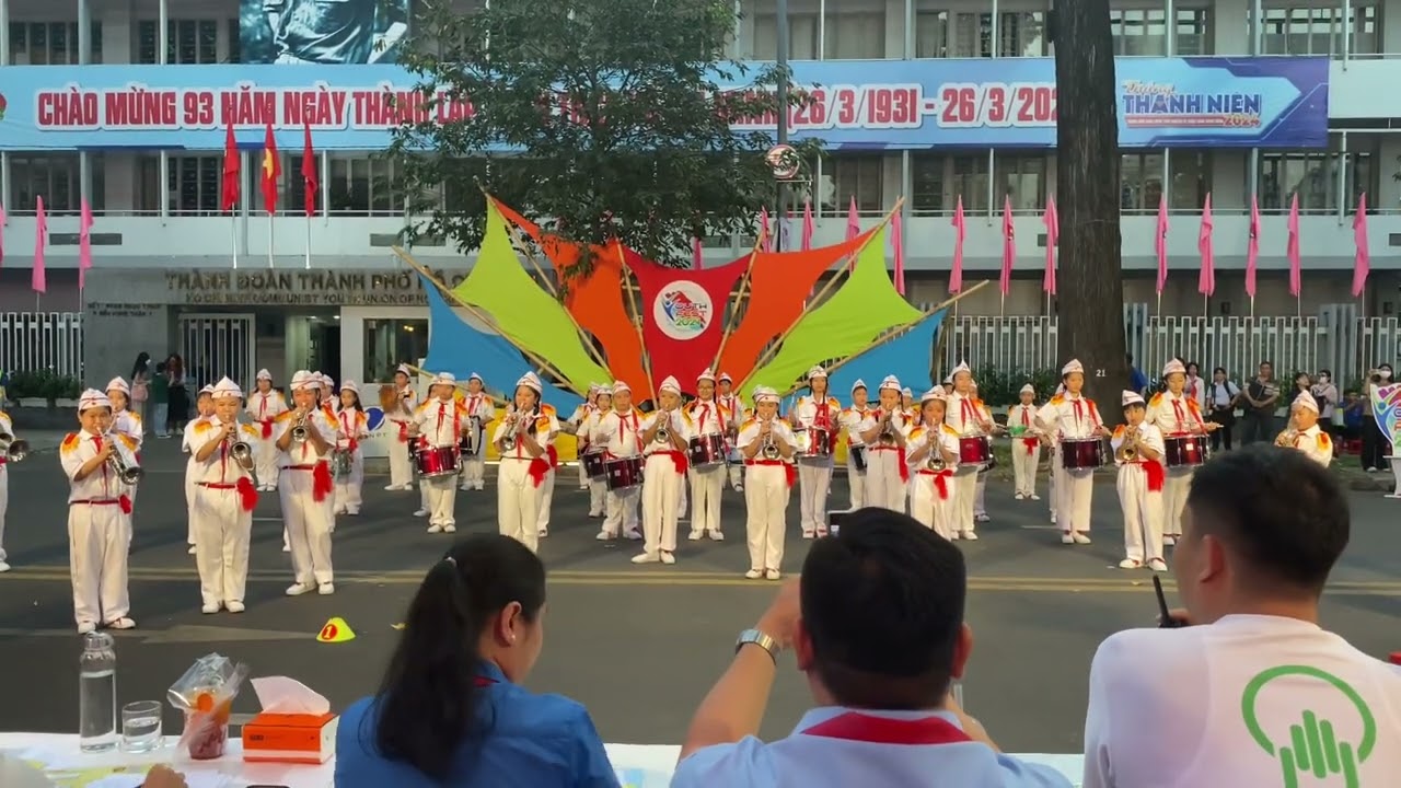 Liên hoan trống kèn cấp thành phố năm 2023-2024 của trường tiểu học Lạc Long Quân quận 11