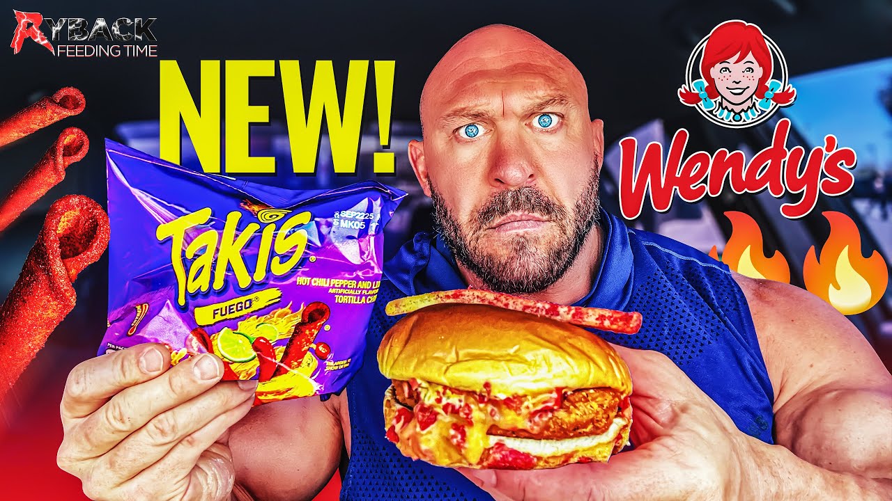 🔥🔥 SPICE CHALLENGE?! Trying Wendy&rsquo;s NEW Takis Fuego Chicken & Fries!