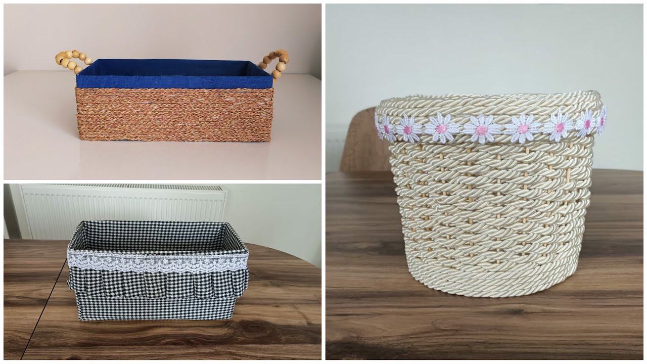 3 HARİKA SEPET YAPIMI / MAKING 3 AMAZING BASKETS  #рециркулировать #リサイクル