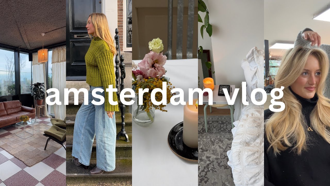 amsterdam vlog | co-founder meetings, book clubs & the ultimate hair refresh