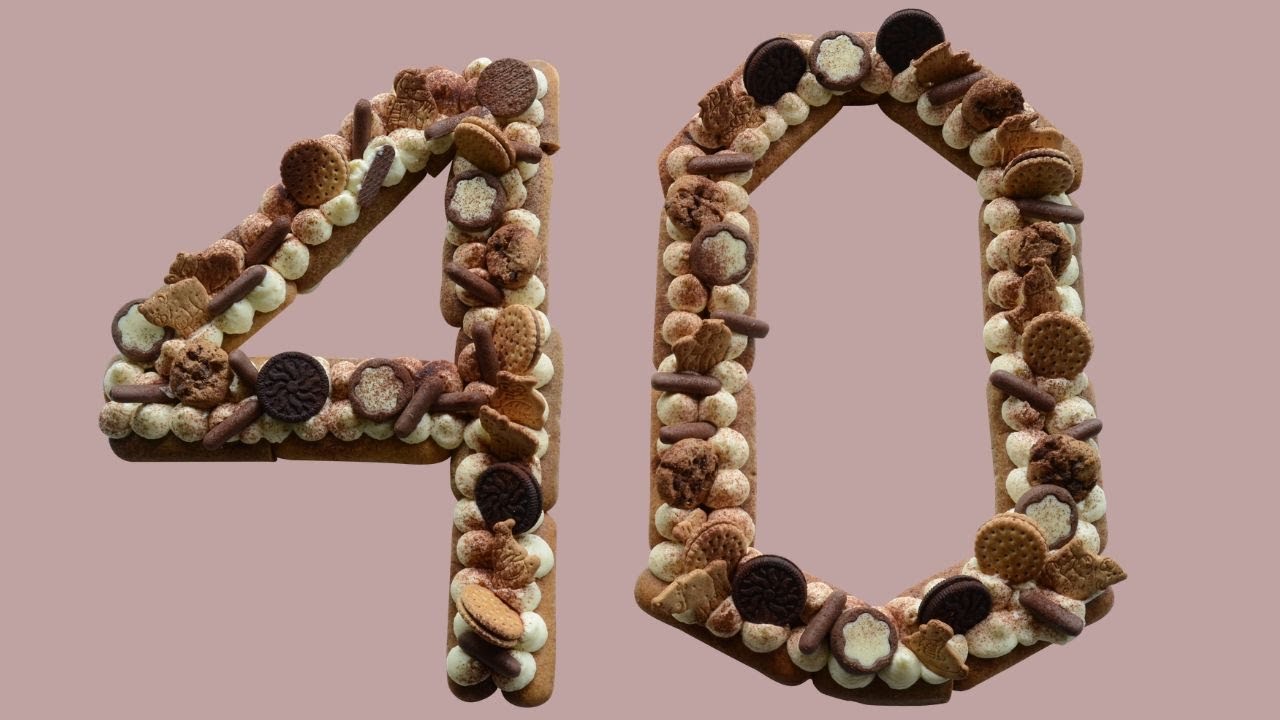 Tiramisu Chocolate Number Cake - No bake number cake - Tiramisu Zahlentorte ohne backen (English)
