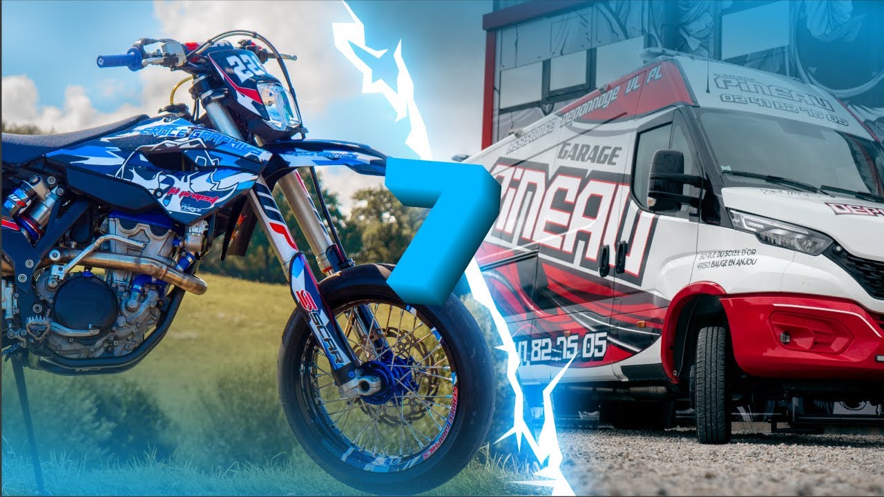KIT DECO HUSABERG 350 FE FULL PAILLETTE  + TOTAL COVERING IVECO DAILY - Feroce Graphics #7