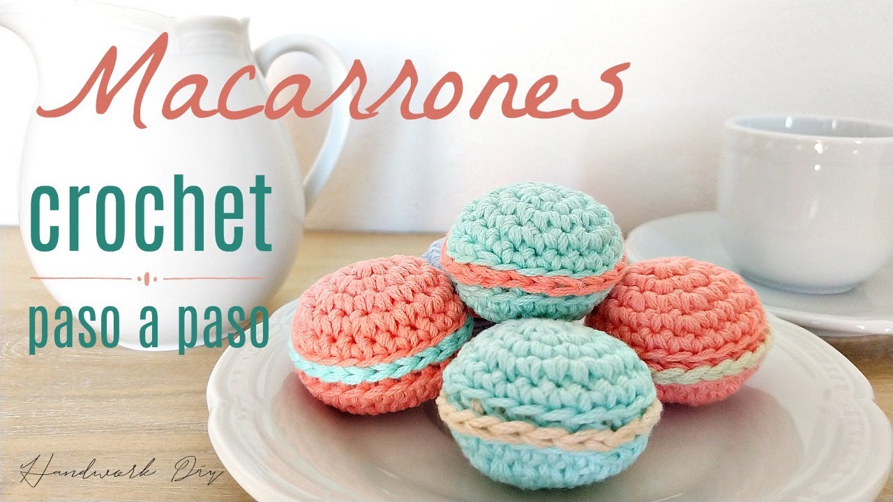 Cómo tejer macarrones a crochet para souvenirs o llaveros