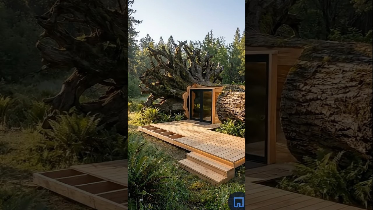 From Fallen Giant Tree to Luxury Dream Home &ndash; Full Timelapse Build
