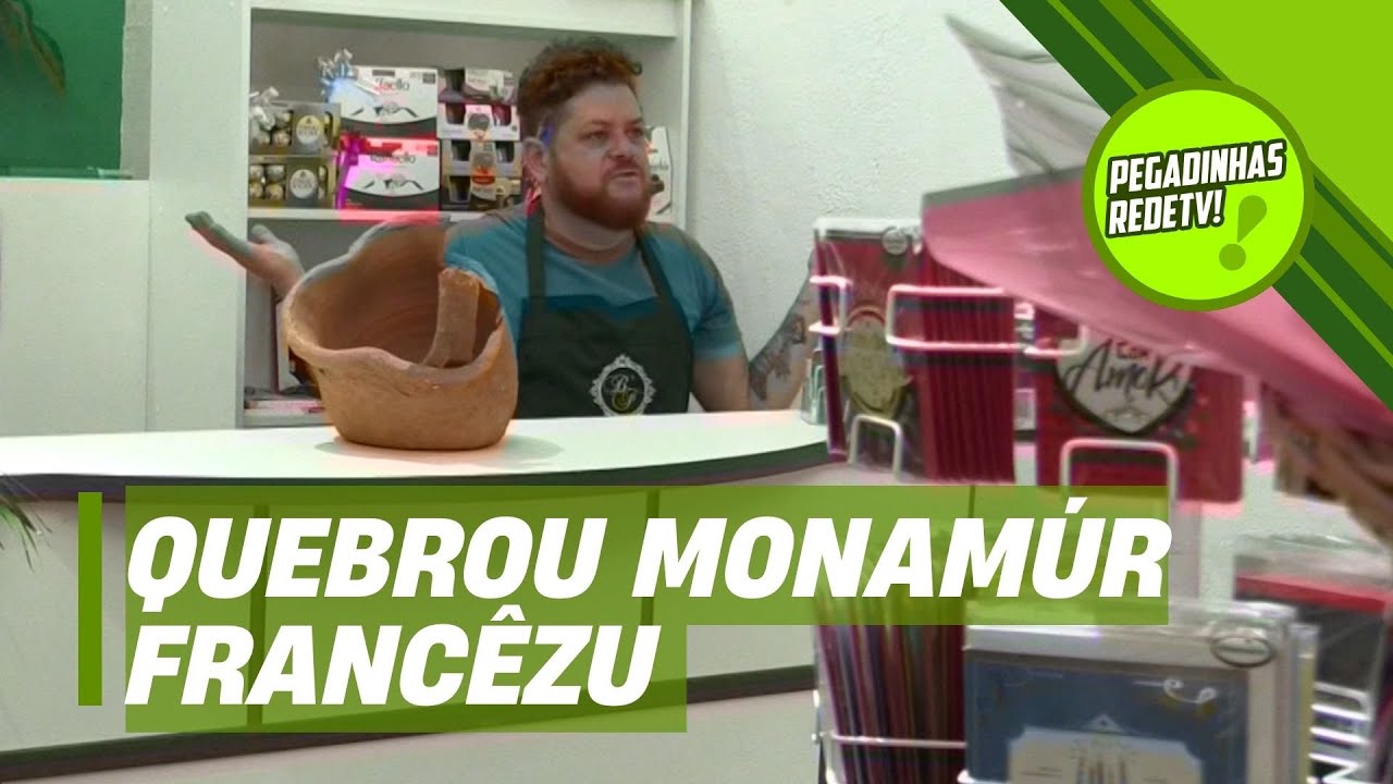 ELE TENTA VENDER VASO QUEBRADO! | Pegadinhas RedeTV!