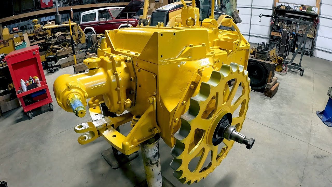 Belt pulley, sprocket 2 & draw bar installation 1939 Caterpillar D4 "Lil Lefty" 4G9986 Episode #52