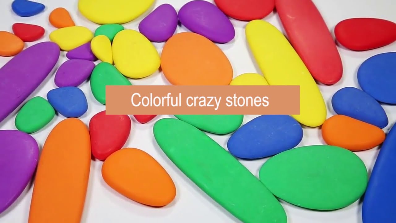 Wooden Colorful Stone Blocks Rainbow Pebbles Jenga Educational Toy for Children
