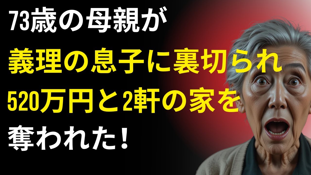 73歳の母親が義理の息子に裏切られ、520万円と2軒の家を奪われた！ | 人生の教訓