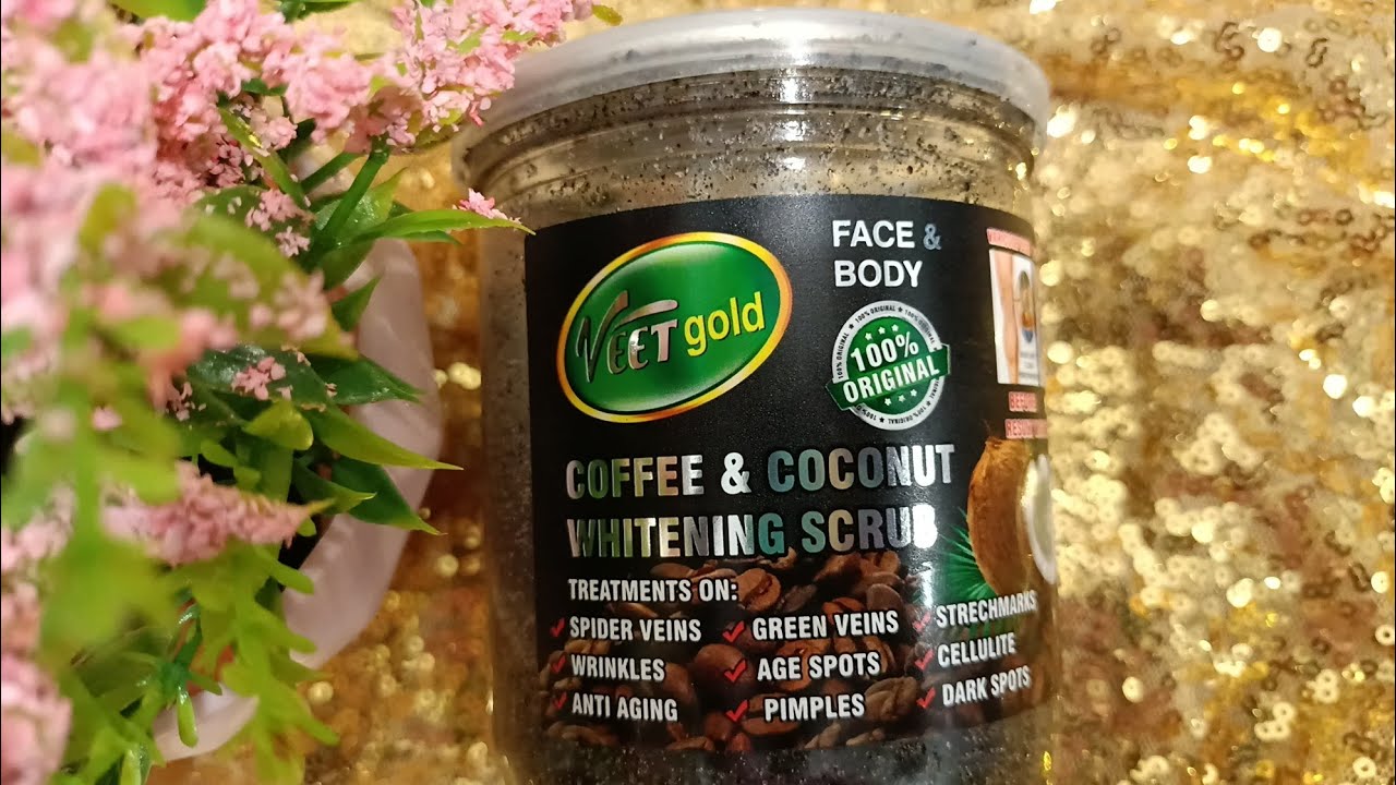 Review Of Veetgold Coffee And Coconut Whitening Scrub #obilecosmetics #beautyproducts #viral