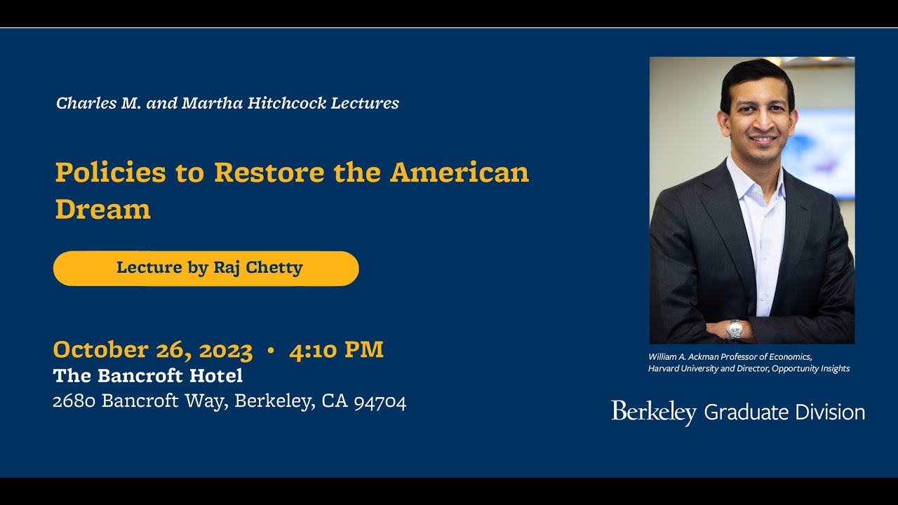 Policies to Restore the American Dream