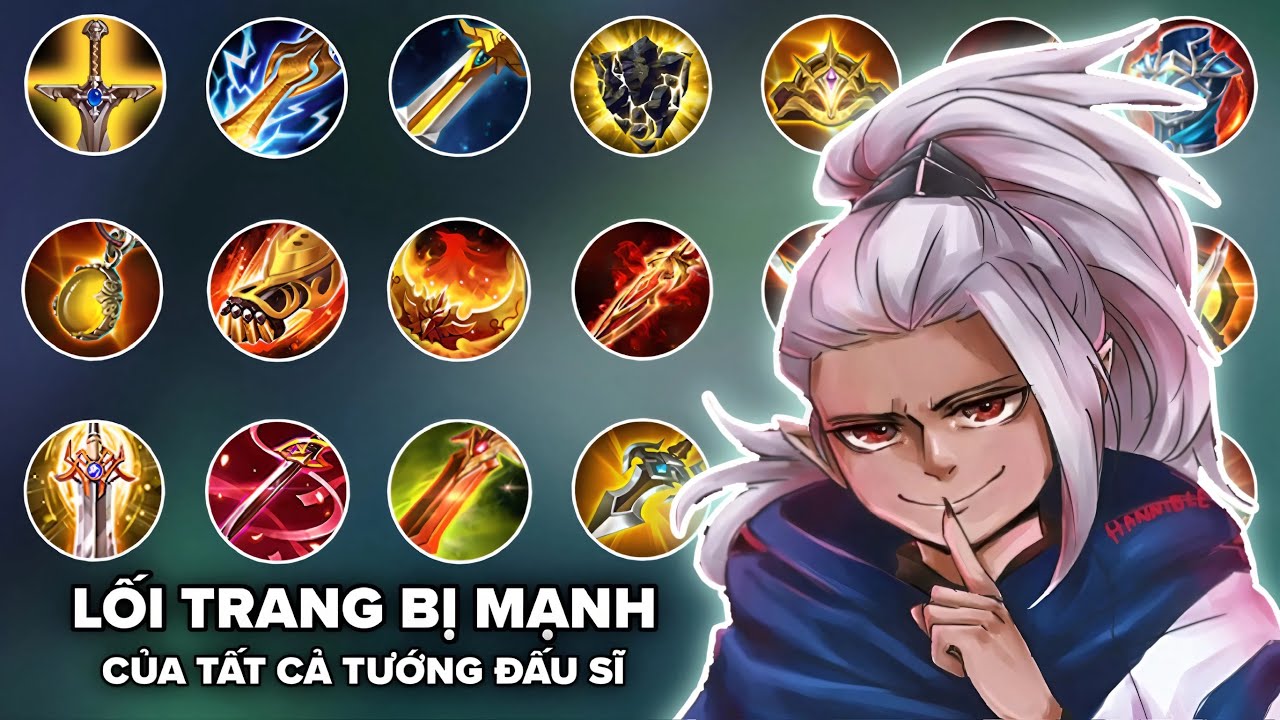 Đánh giá lối trang bị siêu mạnh của tất cả tướng đấu sĩ AOV