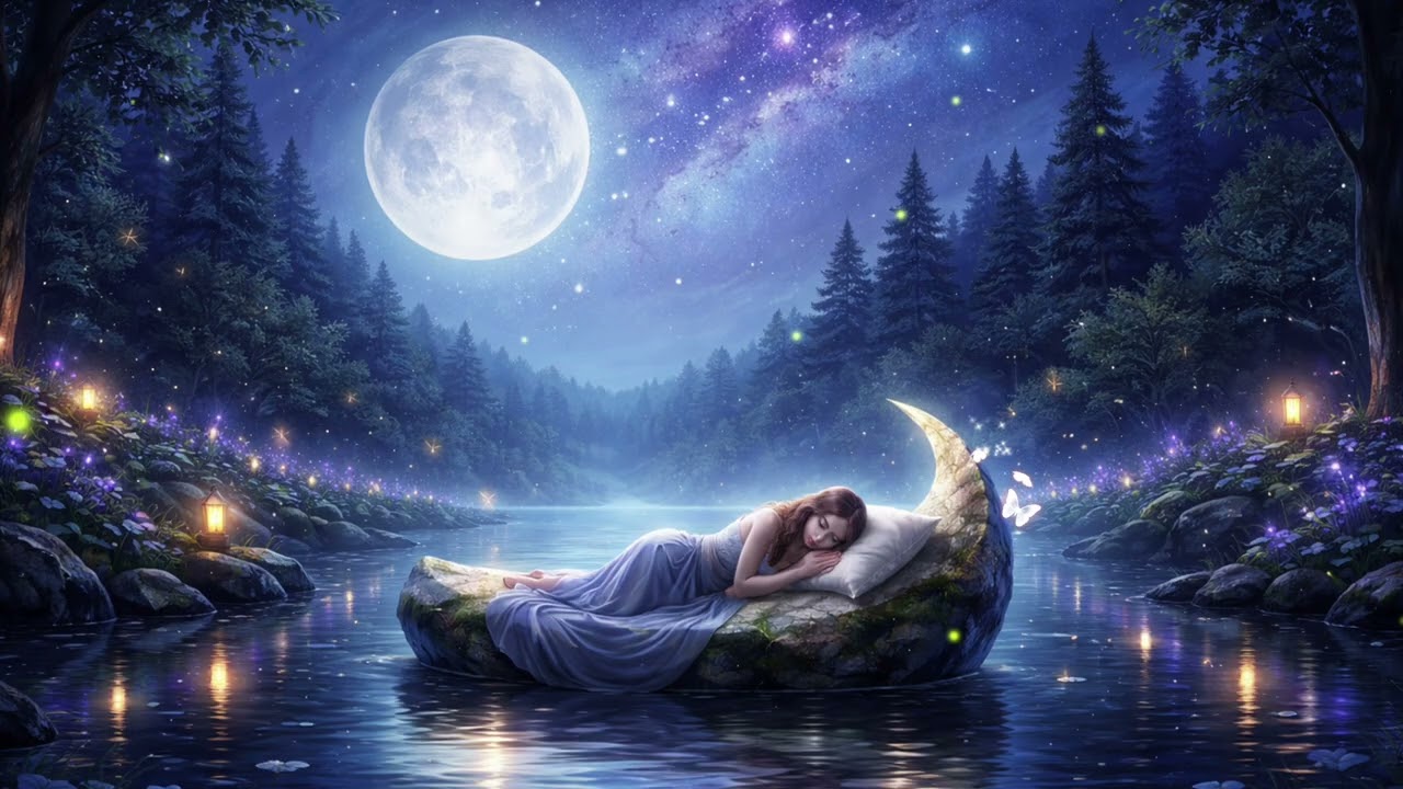 Fall Into Deep Sleep Music | Soft Healing Frequencies for Restful Sleep #deepsleep