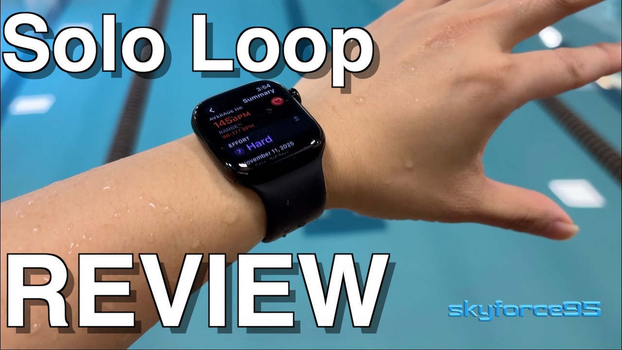 Распаковка и обзор ремешка для Apple Watch Solo Loop (черный).