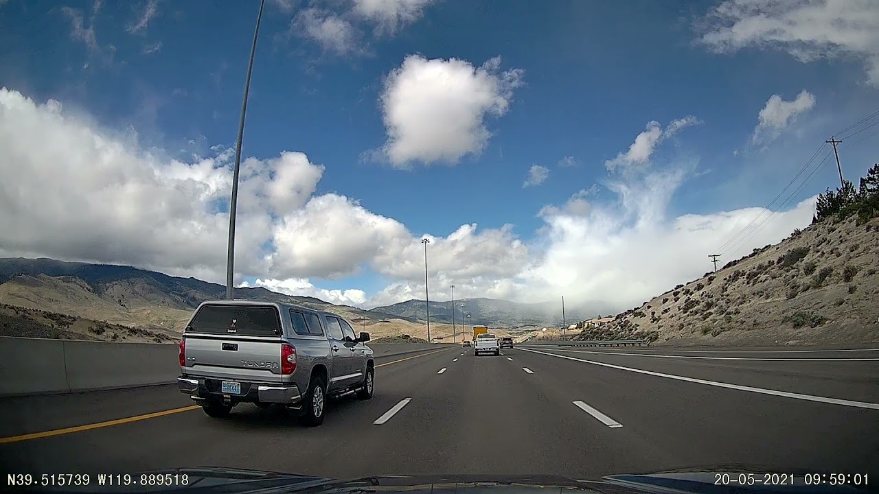 Dashcam - Reno, NV (Grand Sierra Resort) to Rocklin, CA (Sierra College Blvd. Exit) - 395N to 80W