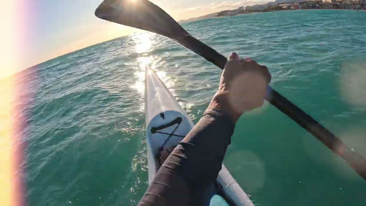Villajoyosa entrenamiento surfski 23 enero 2026