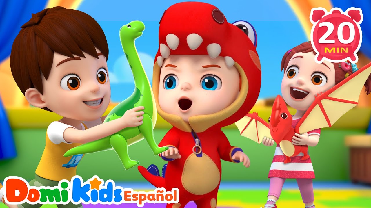 🎶¡Dinosaurios en Acción! 🦕 ¡Canta, Baila y Juega! | Canciones Infantiles | Domi Kids | LEFUN Kids TV